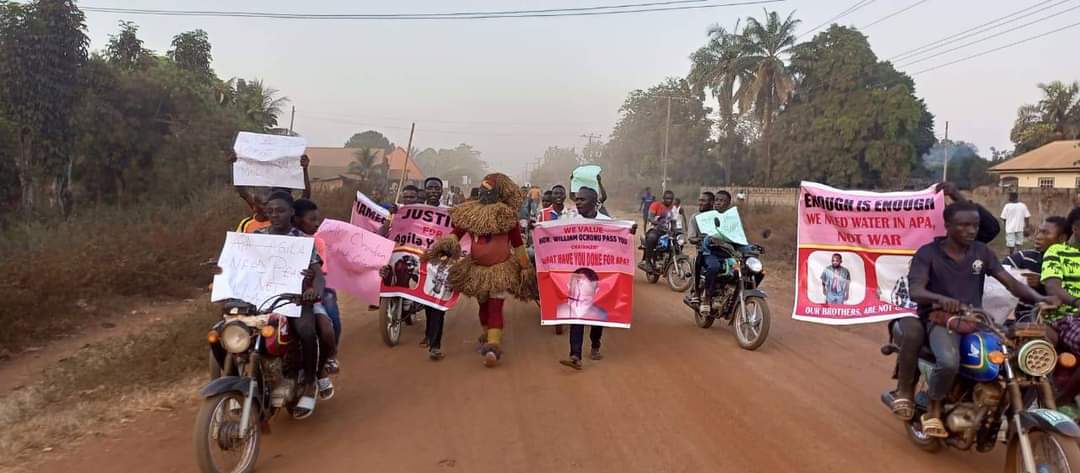 Benue youths, masquerades protest molestation of innocent citizens by Ado council boss